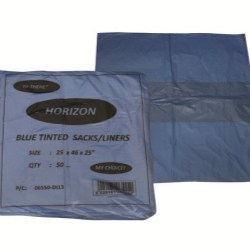 Blue Tinted sacks/liners